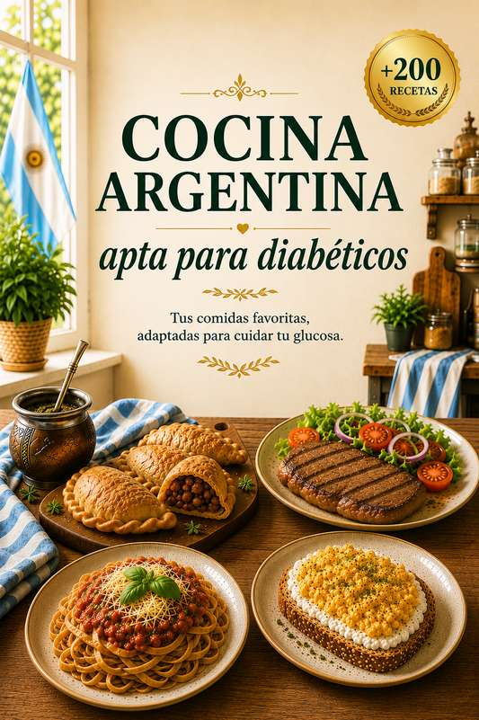 Cocina Argentina Apta Diabéticos + 8 bonos